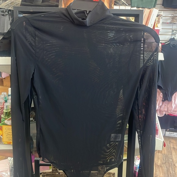 Turtleneck Translucent bodysuit - Picture 2 of 3